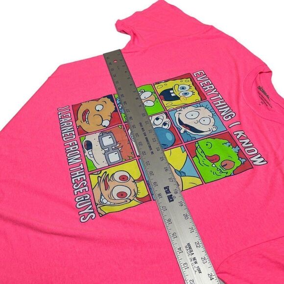 Nickelodeon Adult XL Learned from these guys T-Shirt Arnold‎ Sponge Rugrats Ren - Picture 4 of 7
